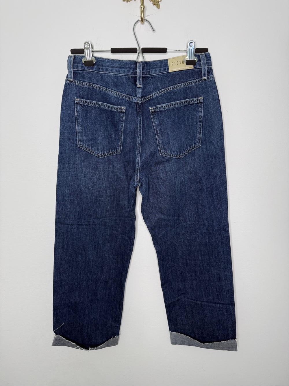 Pistola Kacey Mid Rise Cuffed Straight Jean 27 - Picture 4 of 6